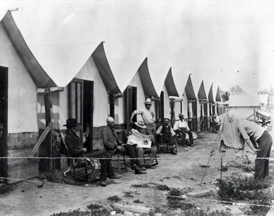 They were forced to live in tents until they succumbed to the deadly disease - tuberculosis.